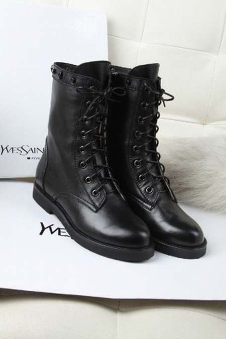Bottines lacets femme cuir