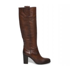 Bottes marron cuir