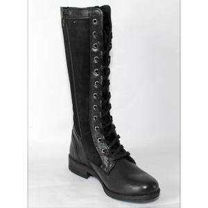 Bottes en cuir noir