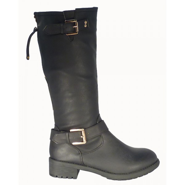 Botte femme zip arriere