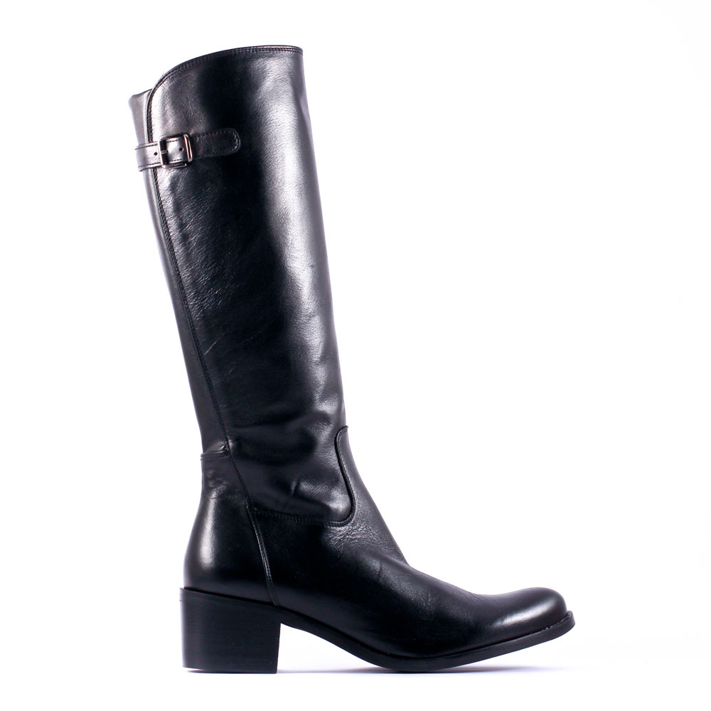 Bottes femme en cuir