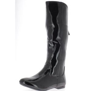 Botte femme vernis noir pas cher