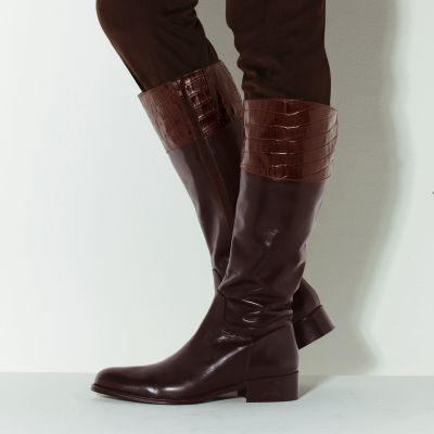 Bottes en cuir pour femme