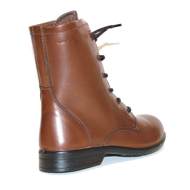 Bottine cuir marron