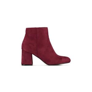 Bottines bordeaux femme