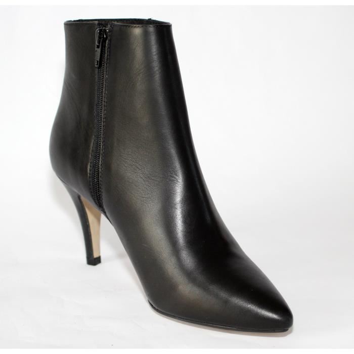 Bottine femme en cuir