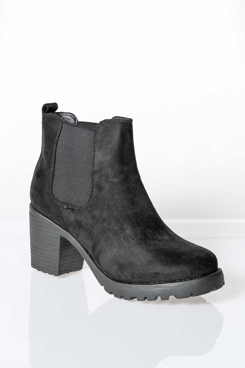 Bottine noir a talon