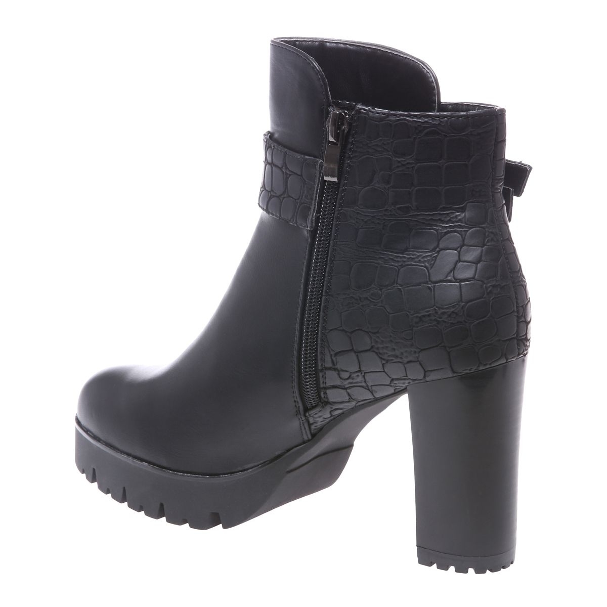 Bottines femme talon carré