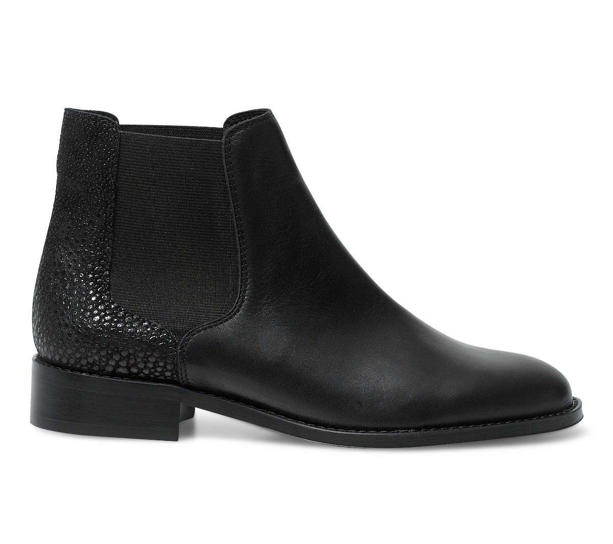 Bottines en cuir femme