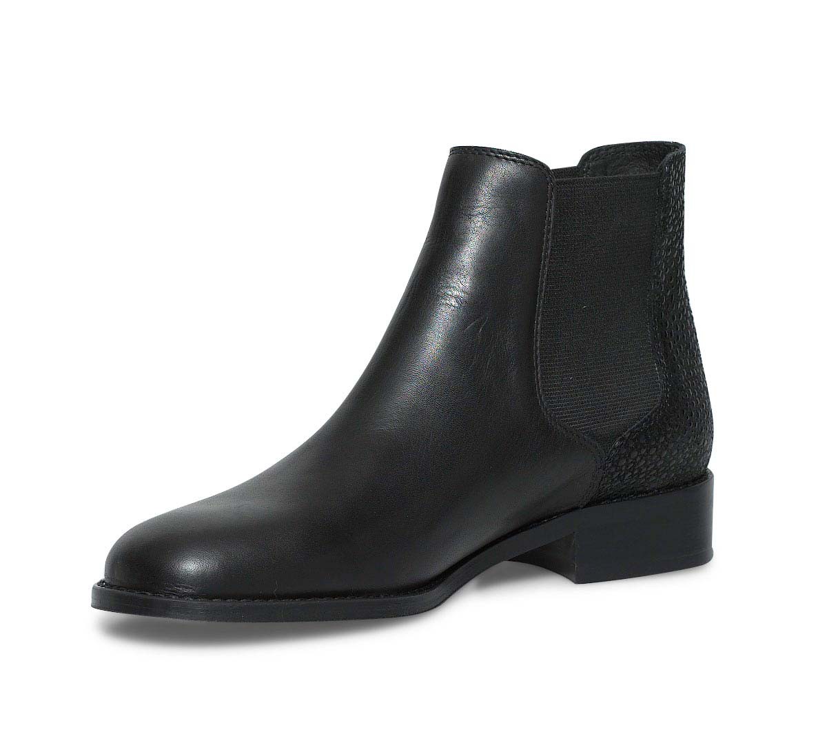 Bottes cuir noir femme