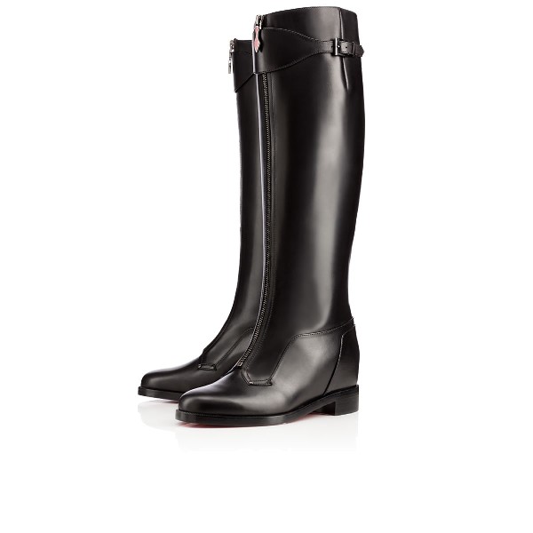 Bottines cuir noir femme