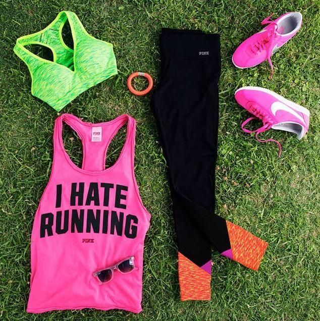 I hate running nike tank