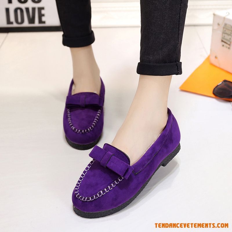 Mocassin femme fourrure