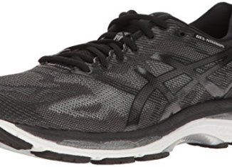 Chaussures de running galaxy noir et gris geltm cushioning system