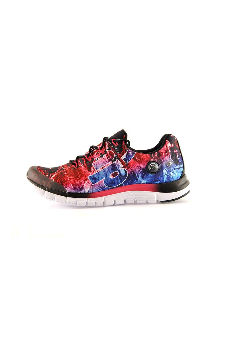Chaussures de running zpump fusion splash vert et orange