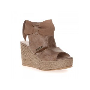 Chaussure compensee noir ete