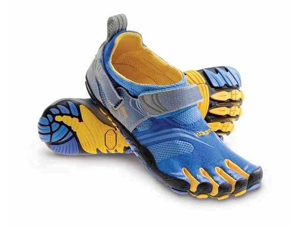 Chaussures de running ultra raptor bleu et jaune