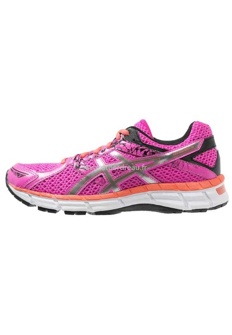 Chaussures running femme gel-oberon 10 black/silver/pink glow