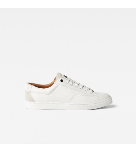Sneakers homme blanche cuir
