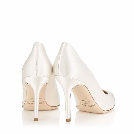 Chaussures compensées ivoire mariage