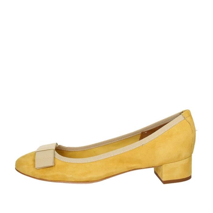 Ballerines femme jaune