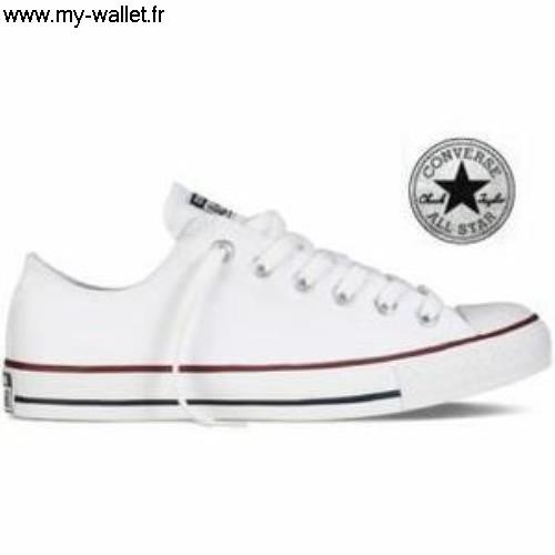 Converse basse blanche femme pas cher 38