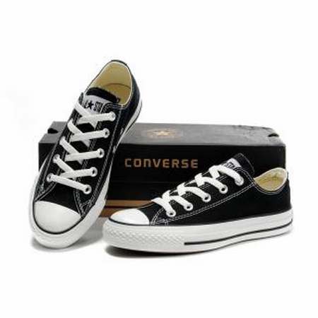Converse basse noire femme soldes