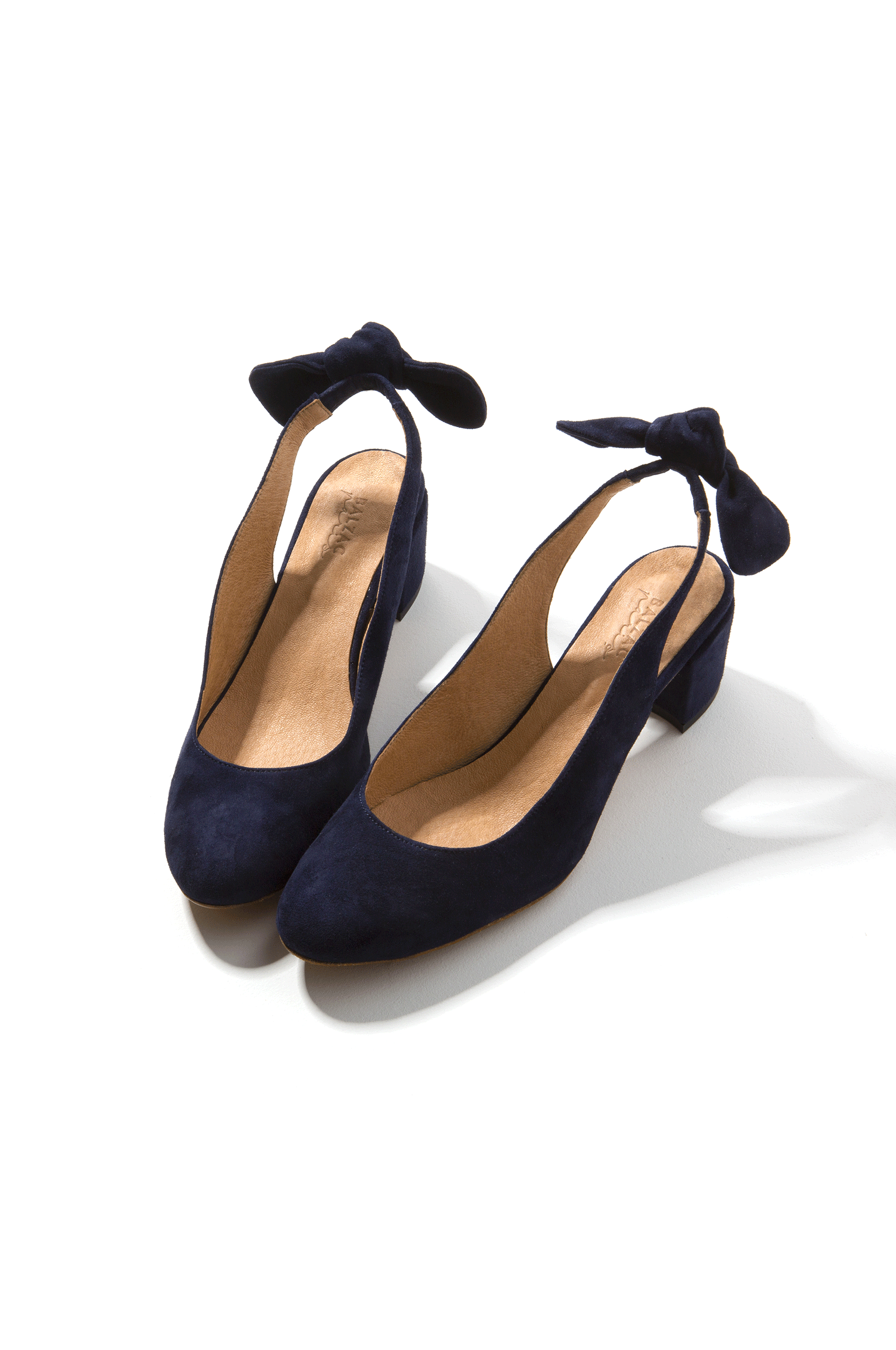 Ballerines ouvertes bleu marine