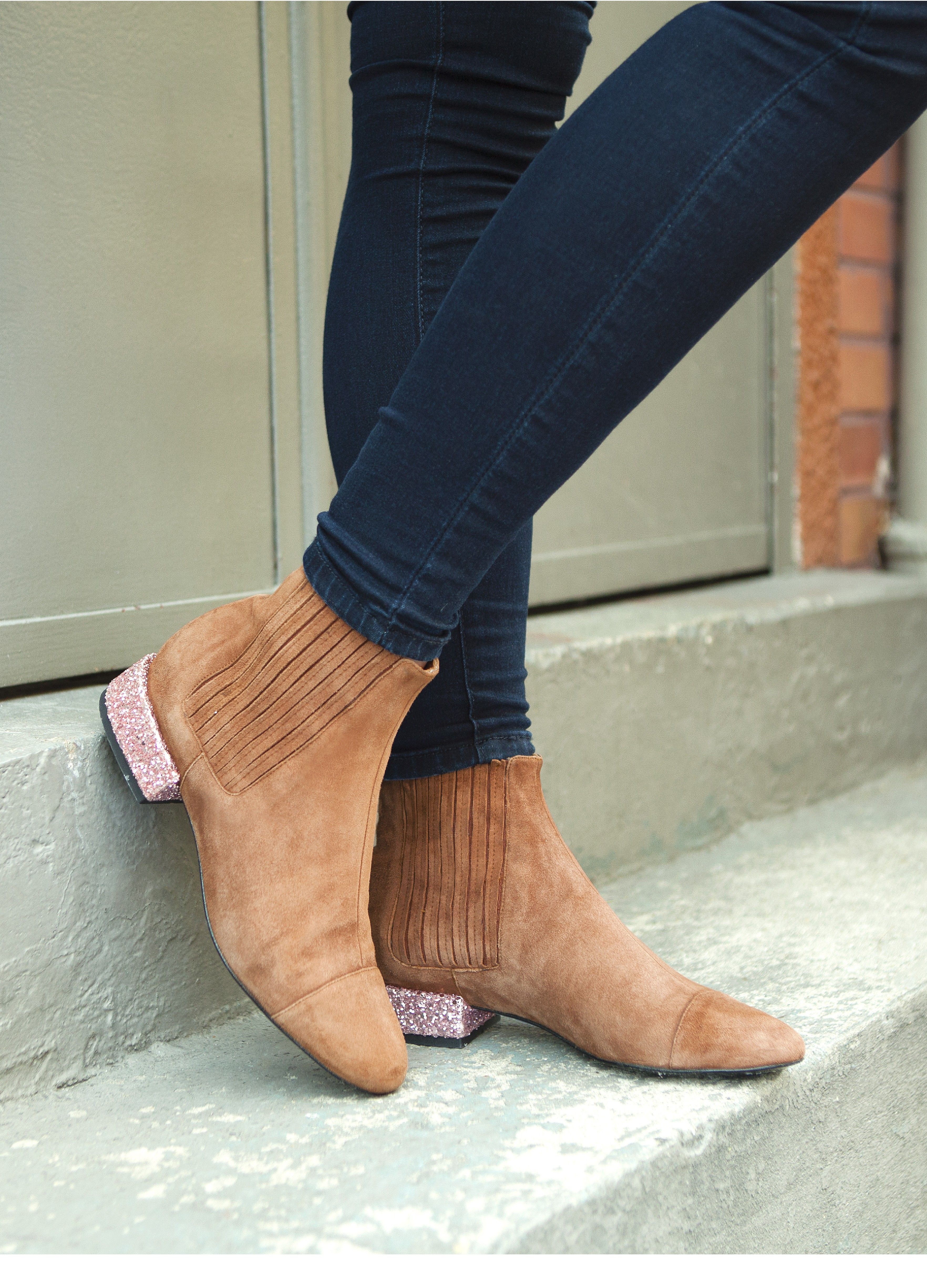 Bottines plates femme