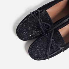 Mocassin femme paillette