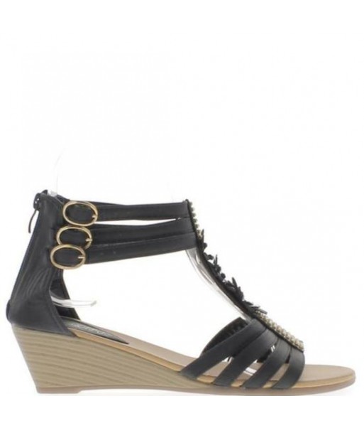 Sandale femme petit talon compensé
