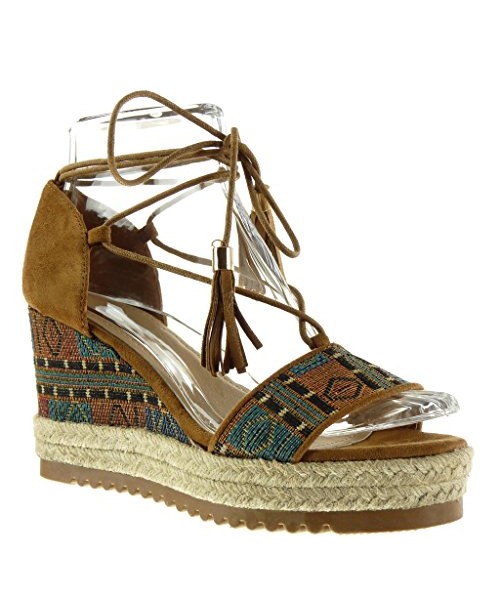 Chaussures compensées talon moyen