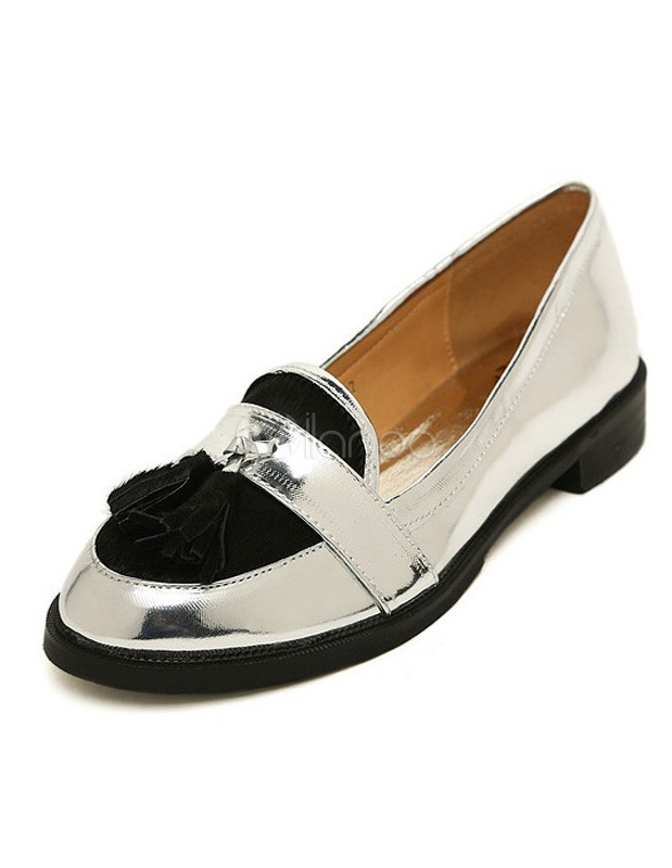 Mocassin femme avec frange