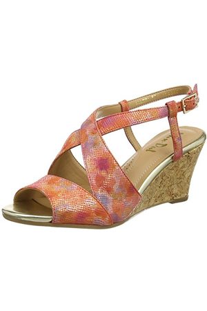Chaussure compensée grise femme
