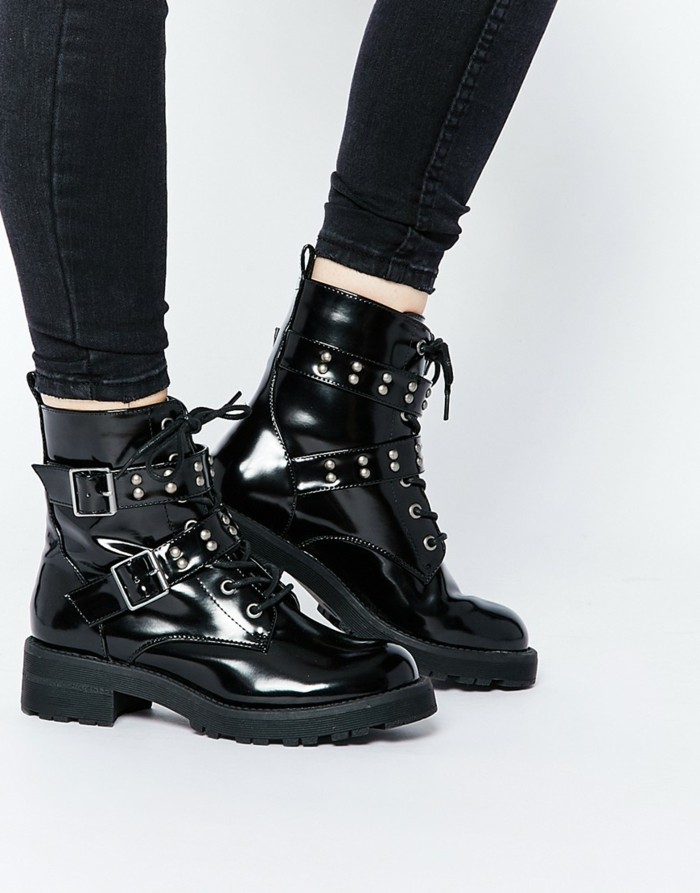 Bottes en cuir pour femme