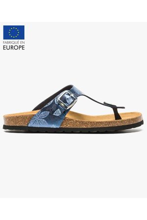 Tong cuir femme gemo