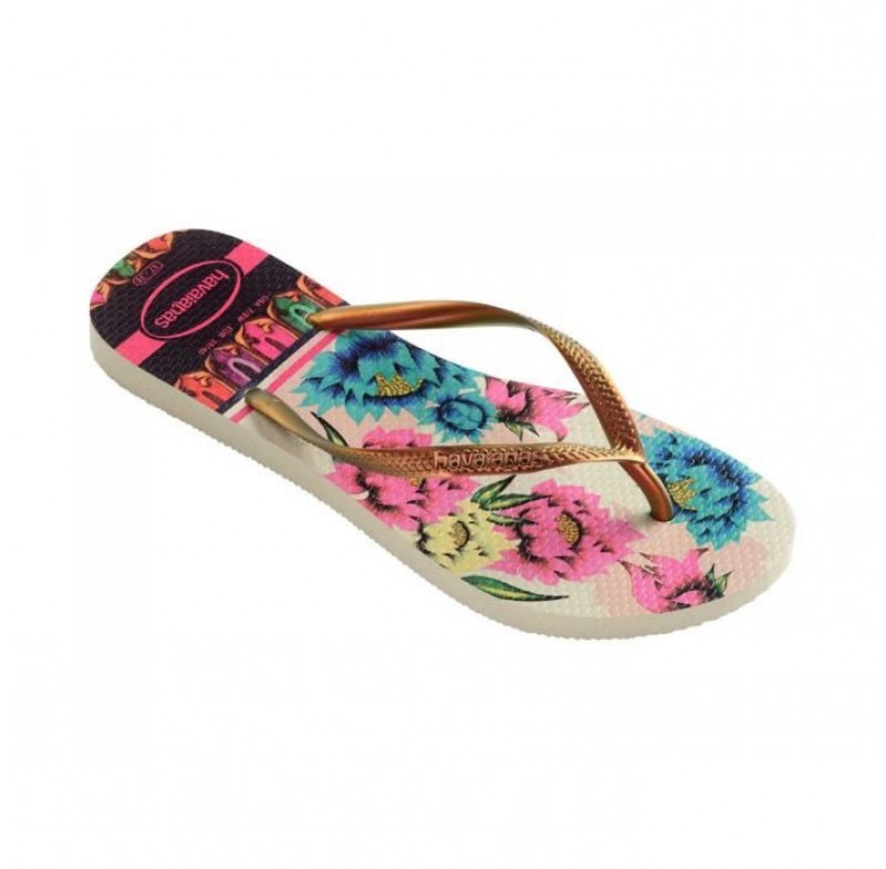Tong femme multicolore