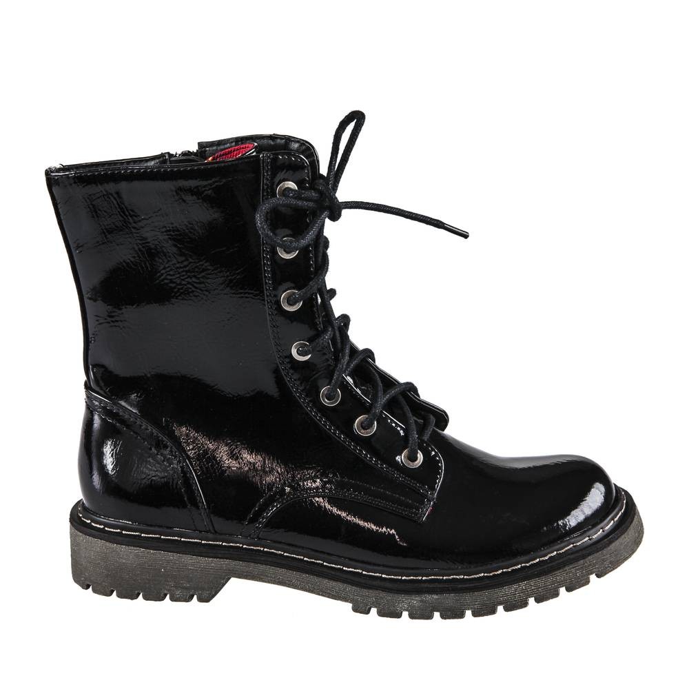 Bottines vernis noir femme