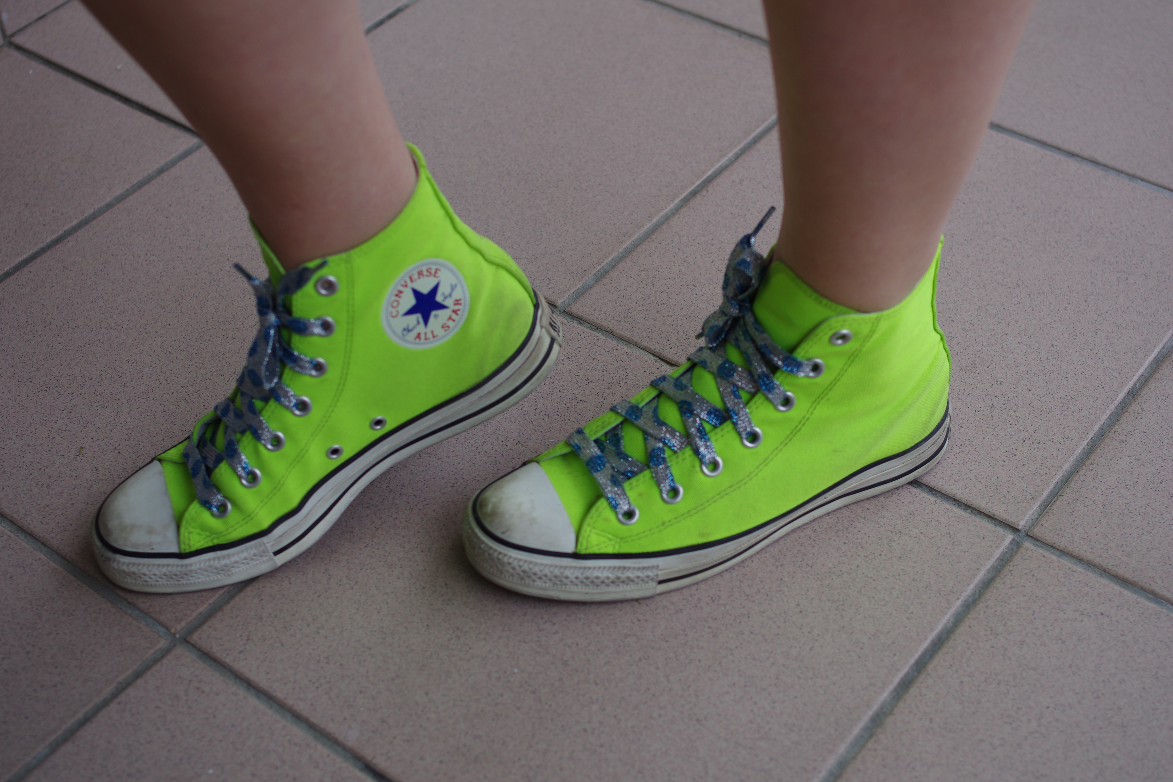 Converse femme fluo
