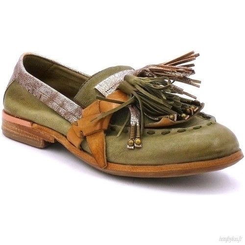 Mocassin femme kaki