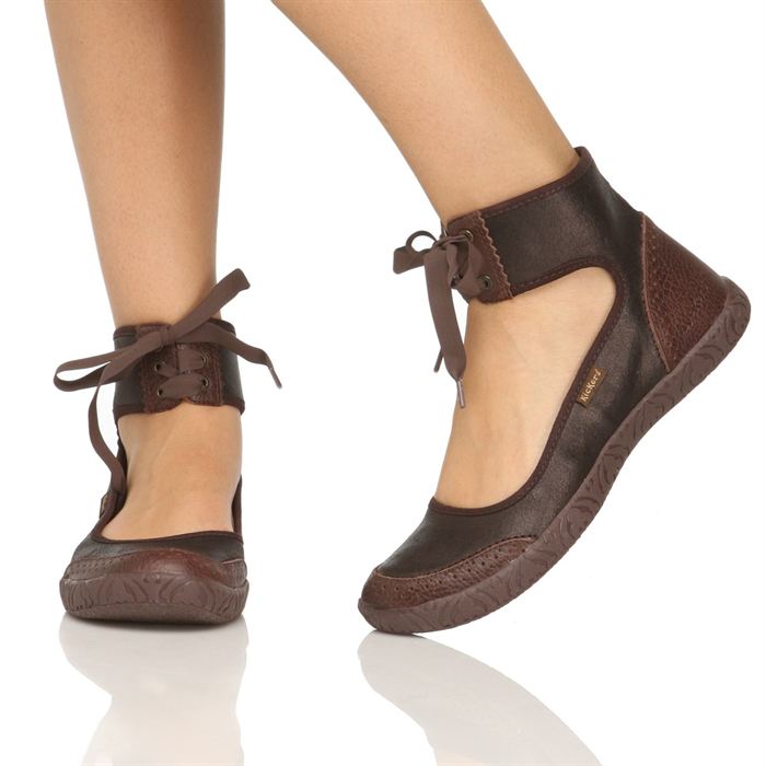 Ballerine femme marron