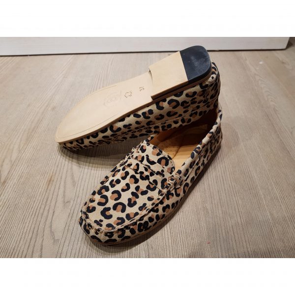 Mocassin femme leopard