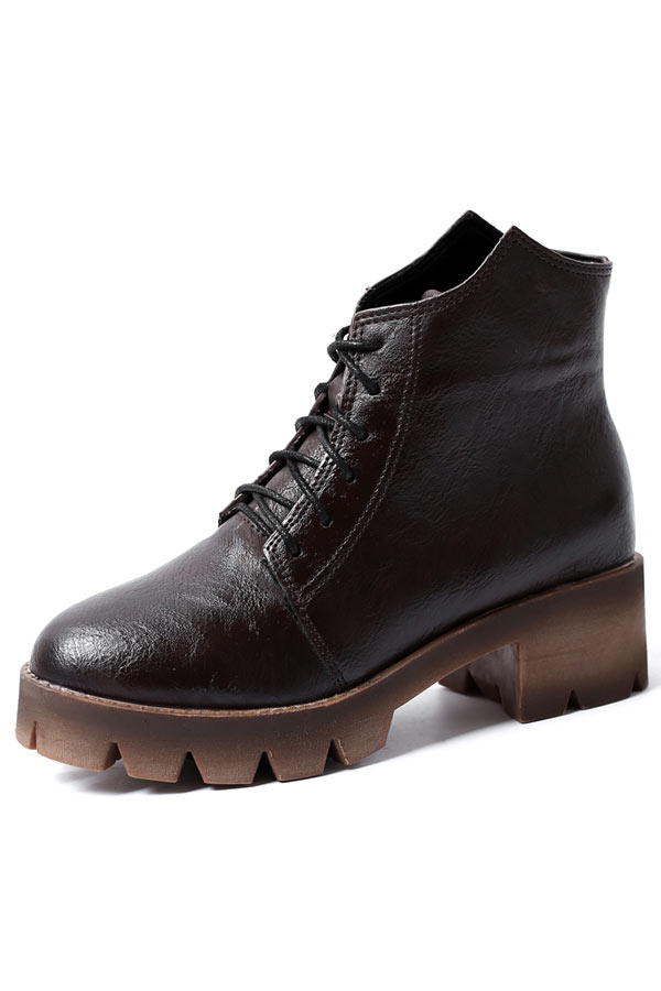 Boots femme cuir
