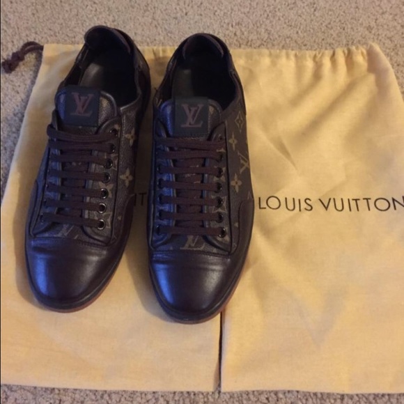 Louis vuitton sneakers with fur