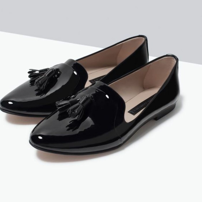 Mocassin femme vernis