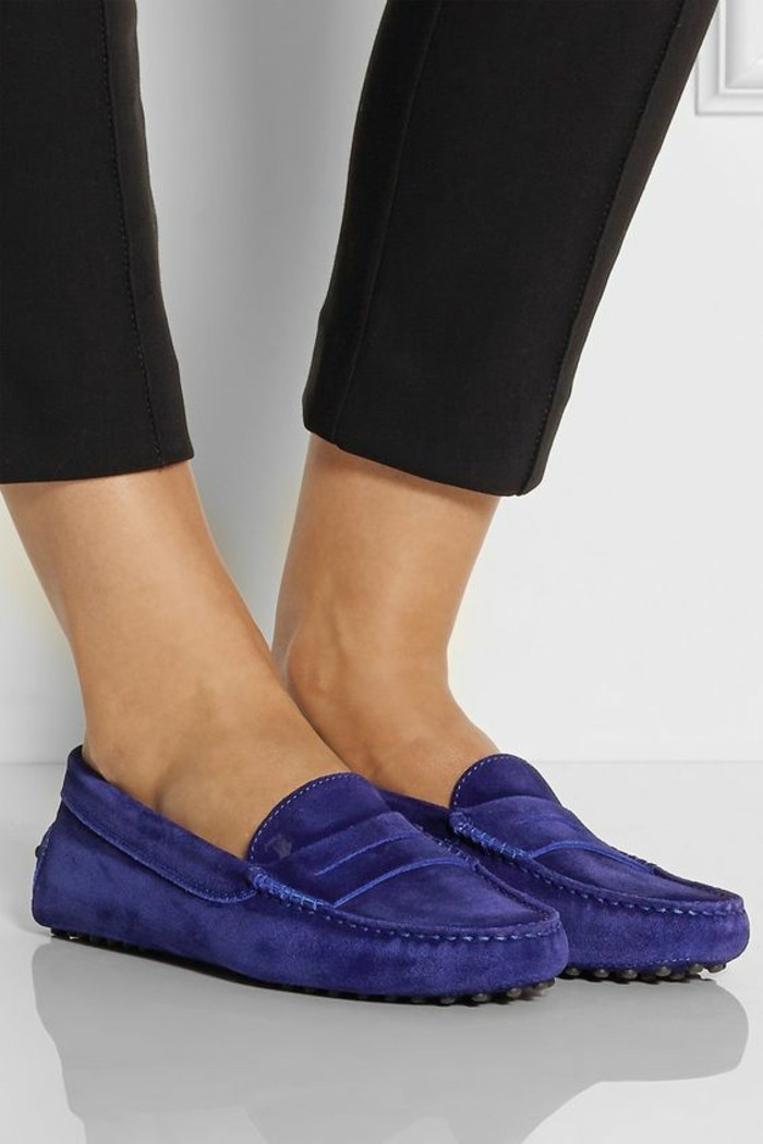 Mocassin femme noir cdiscount