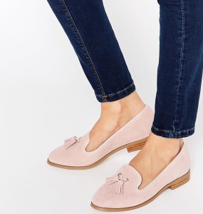 Mocassin daim pour femme