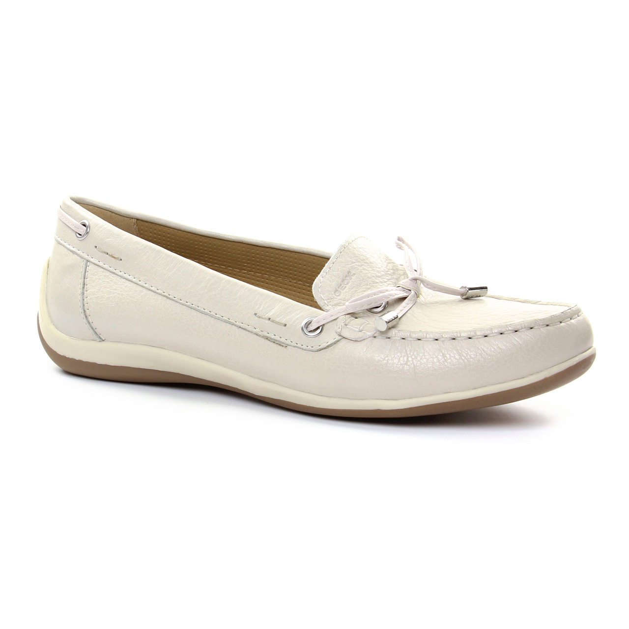 Mocassin geox femme blanc