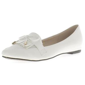 Mocassin blanc femme pas cher