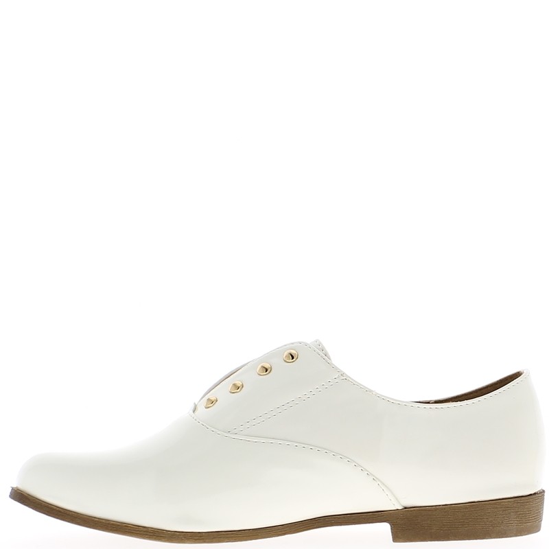 Mocassin femme blanche